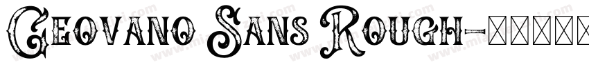 Geovano Sans Rough字体转换